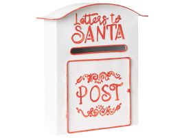 NETHERFORD Santa Post Box - White