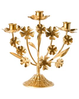 AAMADR Candle Holder Metal 25 cm Gold