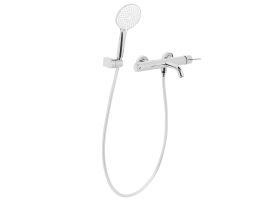 AVONLEIGH Wall Mounted Bath Shower Mixer Tap - Silver