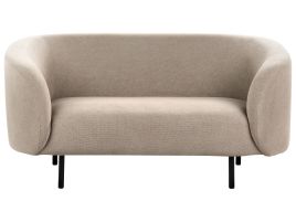 2 Seater Fabric Sofa Taupe LOEN