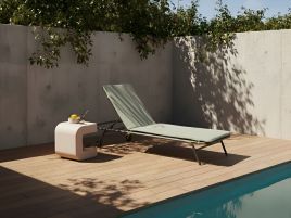 SANUFA Metal Sun Lounger - Green