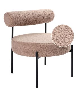 Armchair ALPHA Boucle Taupe