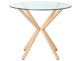 GRAYDON Round Dining Table - Transparent