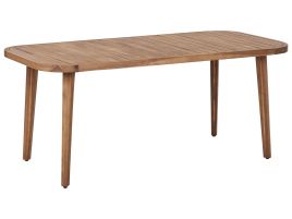 Certified Acacia Garden Dining Table 180 x 90 cm Light Wood PARAGGI