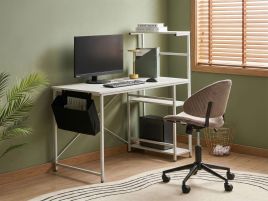 GATAXI Home Office Desk with Storage - White
