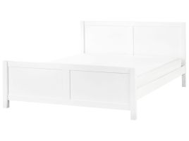 COVEI Bedframe Wood 180 x 200cm EU Super Kingsize Bed White