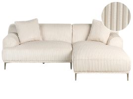Corner Sofa - SUENTM Left Hand Facing Jumbo Cord Off White