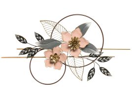 BRAMPTONWELL Wall Decor Flower Metal - Multicolour