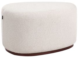 HARDWELL Fabric Footstool - Beige