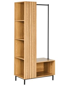 WINDBOROUGH 5 Shelf Open Wardrobe - Brown