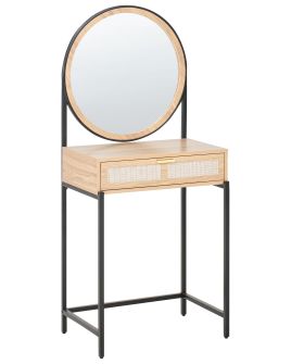 OTTERMERE Dressing Table with Mirror - Light Brown