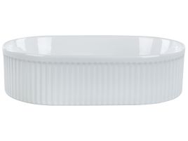 Ceramic Countertop Basin 490 x 310 mm White GELDO