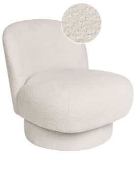 Swivel Armchair AYLO Boucle Off-White