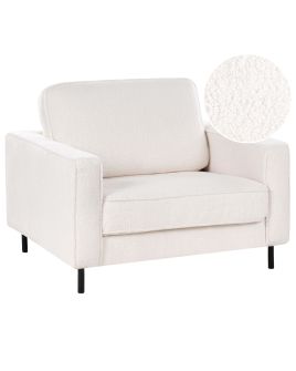 Armchair SAVALEN Boucle White