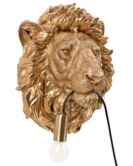 BOLLINGDON Wall Lamp Lion Design - Gold