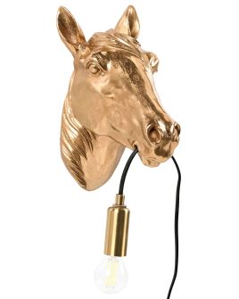 BLYTHWELL Wall Lamp Horse Design - Gold