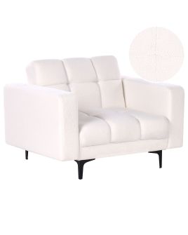 Armchair ALNES Boucle White