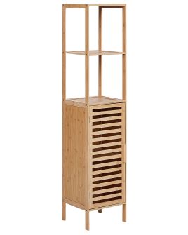 Bamboo Bathroom Shelving Unit Light Wood OWASSO