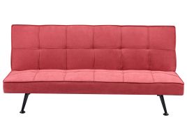 3 Seater Sofabed - HASLON Fabric Red