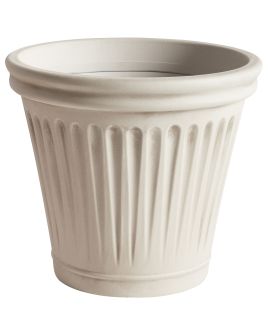 Plant Pot MAIZE Synthetic Material 43 cm Light Beige