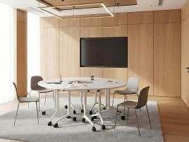 FEYARO Foldable Corner Office Desk - White