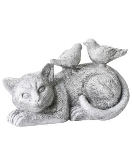 REDWELLON Garden Cat Figurine - Grey