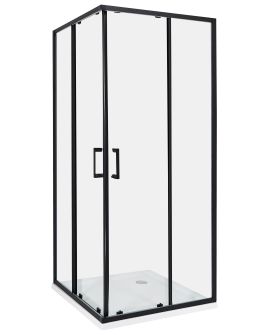 Shower Enclosure TELA 80 x 80 x 185 cm Black
