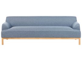 3 Seater Fabric Sofa Blue SOSJO
