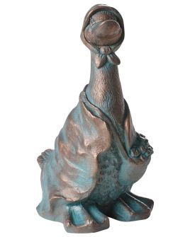 RIDLINGTON Garden Duck Figurine - Brown