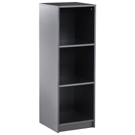 ZNHEA 3 Tier Bookcase 117cm - Black