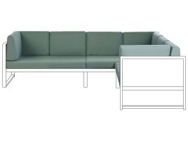 Outdoor Cushion Cover Set CASTELLA Green