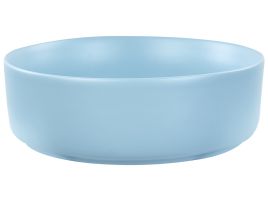 Ceramic Countertop Basin Diameter 370 mm Blue GUDAR
