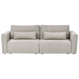 MARATHOR Fabric 3 Seater Sofa Bed with Storage - Grey