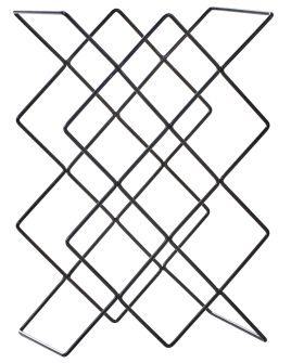 ALNCOMBE Wine Rack Metal - Black