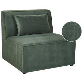 LEABRIDGE Corduroy 1 Seat Section - Dark Green