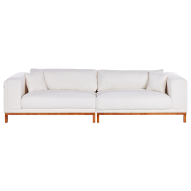 4 Seater Boucle Sofa Off-White VENG