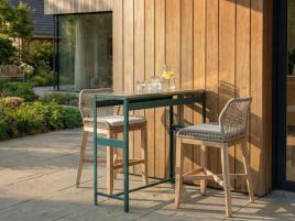 MAENAZ Metal Garden Bar Table - Green