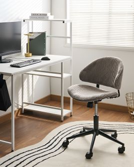 KASERO Corduroy Office Chair - Taupe