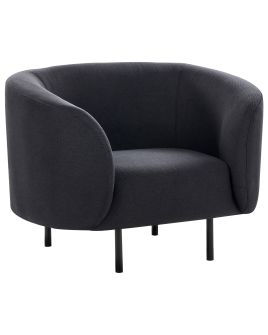 Armchair LOEN Fabric Black