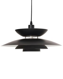 HOLLINGLEY Metal Pendant Lamp - Black