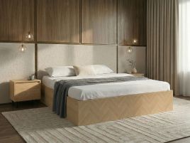 DOCOVI Super Kingsize Ottoman Wooden Bedframe - White