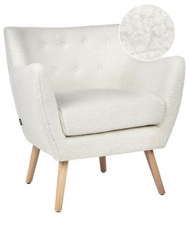 Armchair DRAMMEN Boucle White