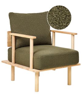 Armchair ASKER Boucle Dark Green