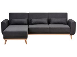 Corner Sofa - OTLSLA Right Hand Facing Fabric Black