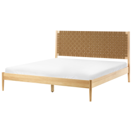 NORRA Super Kingsize Wooden Bedframe - Light Brown