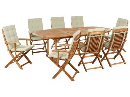 APLOR 8 Seater Garden Dining Set - Light Green
