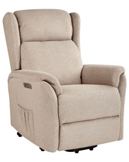 Electric Recliner Chair ELEGY Fabric Taupe