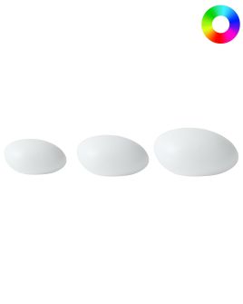 Set of 3 Outdoor LED Decorative Lamps FARALLON White