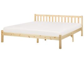 FLAWA Bedframe Wood 180 x 200cm EU Super Kingsize Bed Light Wood