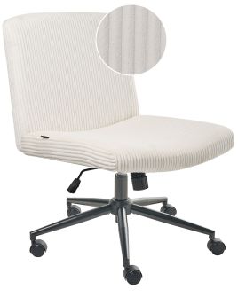 RAYLEIGHON Fabric Office Desk Chair - White